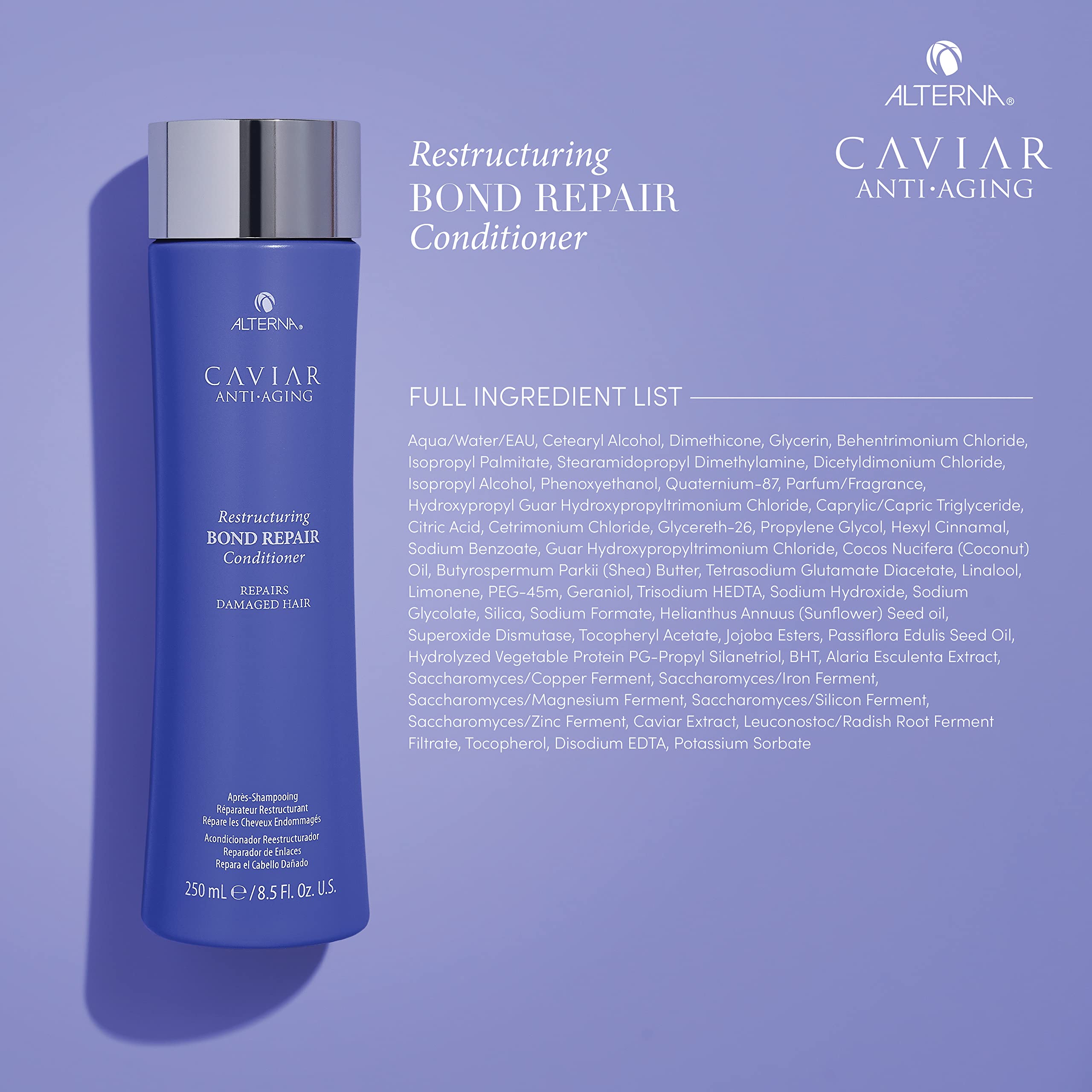 Alterna Caviar Anti-Aging Restructuring Bond Repair Conditioner, 16.5 Fl Oz